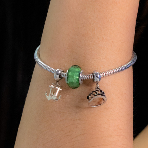 Berloque de Aço Separador Green Coleção Steel Dreams