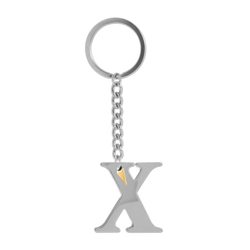 Pingente Aço Letra X com AU