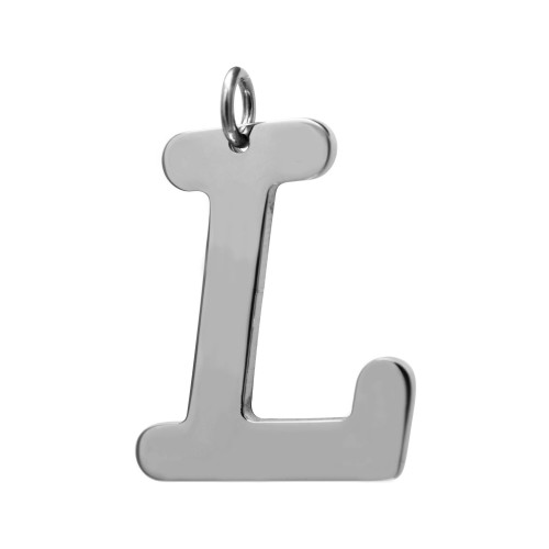 Pingente Aço Letra L