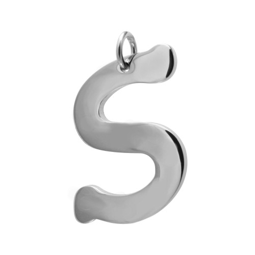 Pingente Aço Letra S