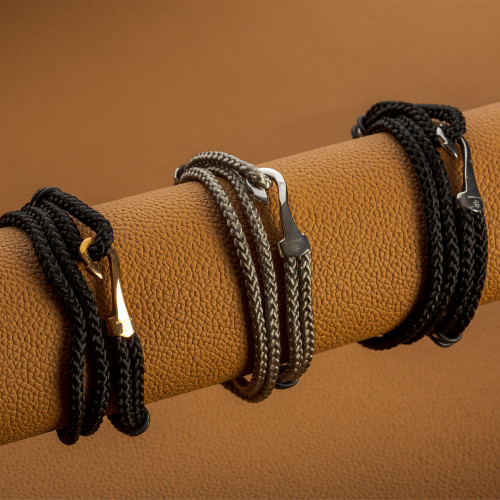 Pulseira Aço Duo Ny Fish Hook 9mm