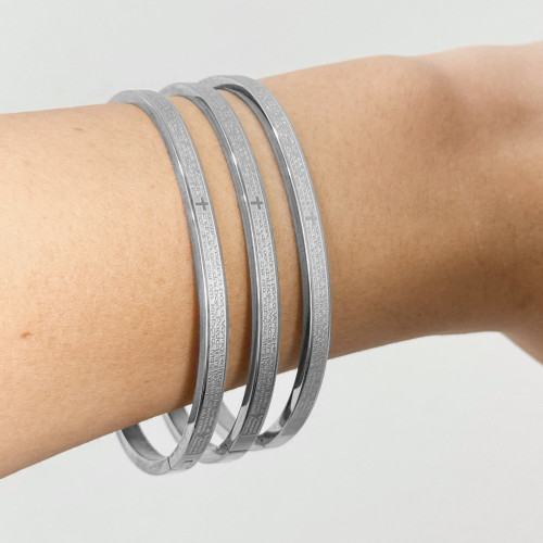 Bracelete de Aço Pai Nosso 20cm