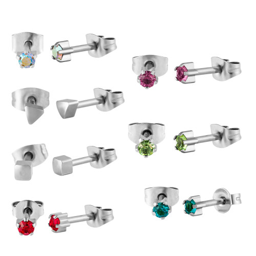 Daily Star 7 Brincos de Aço Luminosa