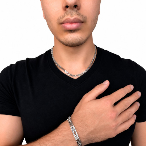 Combo Destino Corrente de Aço + Pulseira de Aço