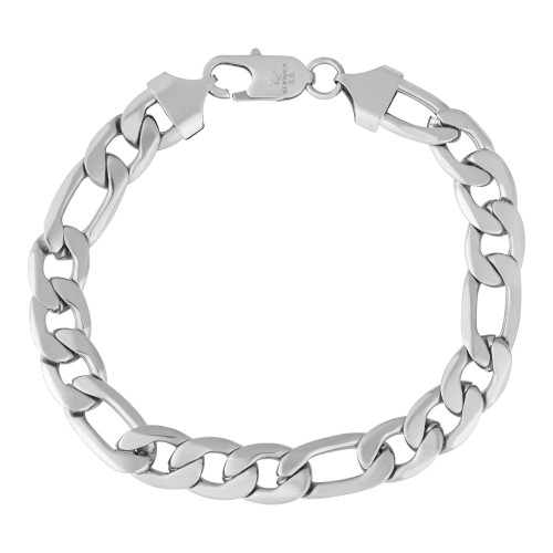 Pulseira Aço Groumet 3x1 Laminada 8.50mm 21cm