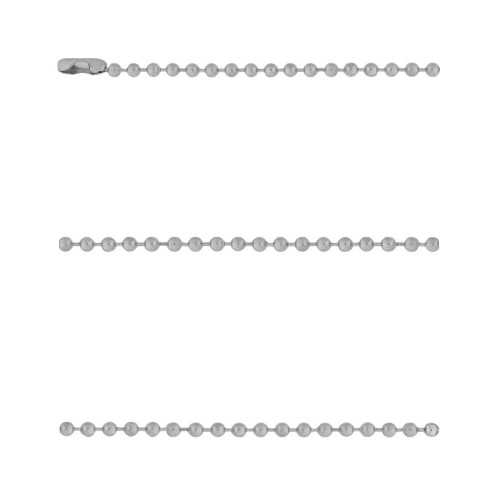 Corrente Aço Bola Bola 1.90mm 60cm