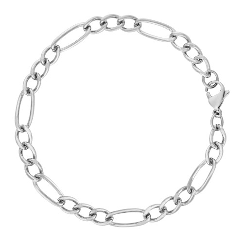 Pulseira de Aço Groumet 3x1 6,15mm 21cm