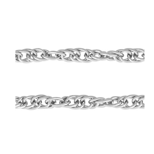 Corrente de Aço Singapura 3mm Elo Oval 60cm