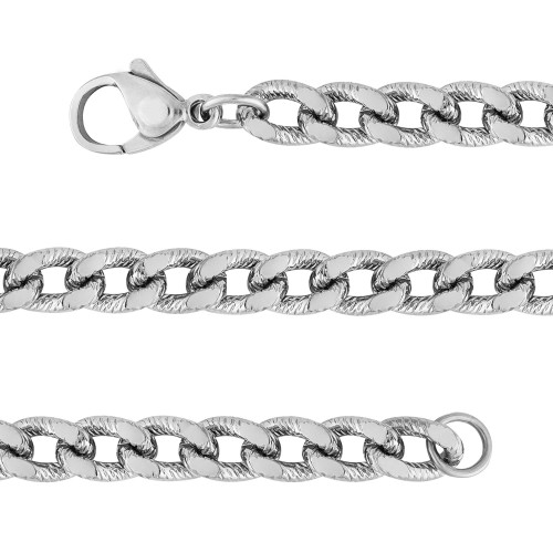 Corrente de Aço Groumet Recartilhada 4.25mm 50cm