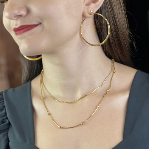 Corrente de Aço Rabo de Rato Achatada IPG 1.60mm 45cm