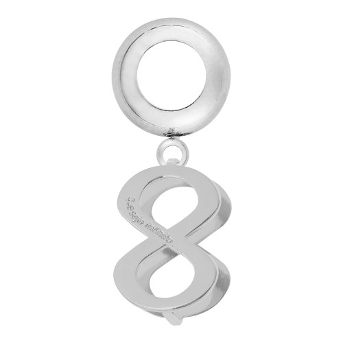 Berloque de Aço Infinito Dupla Face