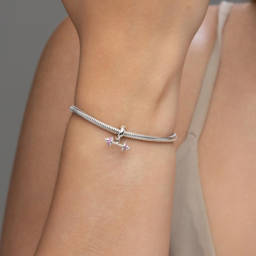 Berloque de Aço Steel Dreams Musculação 15x5mm