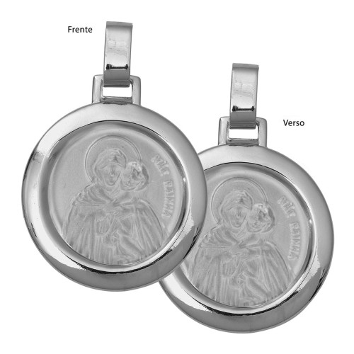 Pingente Aço Mãe Rainha Redondo 30mm