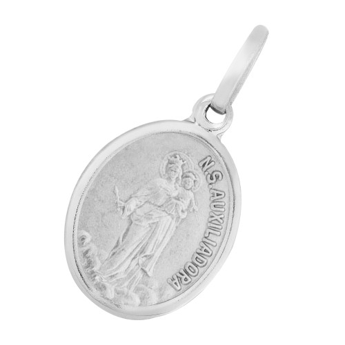 Pingente de aço Nossa Sra Auxiliadora 16x8mm