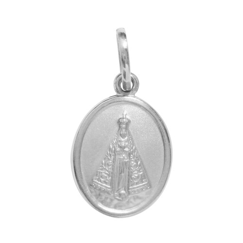 Pingente de Aço Mini Nossa Senhora Aparecida Oval 9x7mm