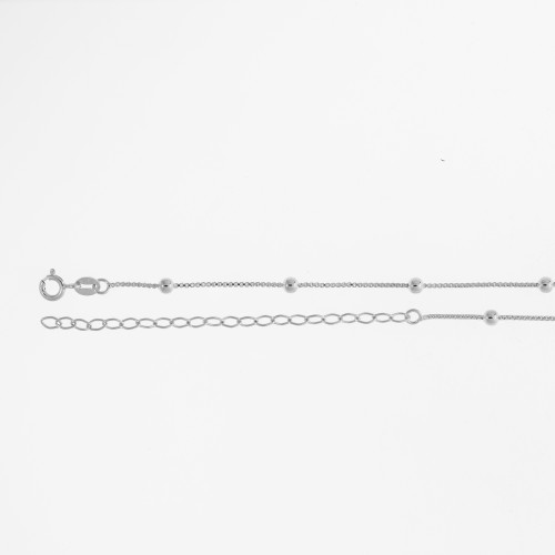 Colar de Prata Bolinhas 3.0mm 45cm