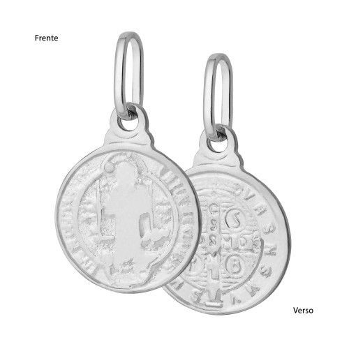 Pingente de Prata São Bento 10mm