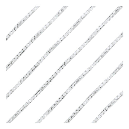 Corrente de Prata Veneziana Fina 0.80mm 45cm