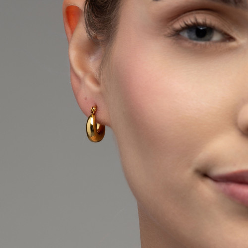 Brinco de Aço Argola Liberdade 15mm IPG