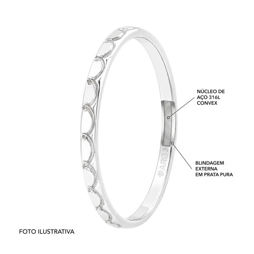 Aliança de Prata Argentum Spiral Slim 1.90mm