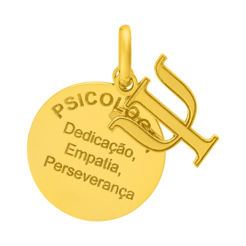Pingente de Aço Profissão Psicologia IPG
