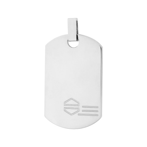 Pingente Aço Placa 32x20mm