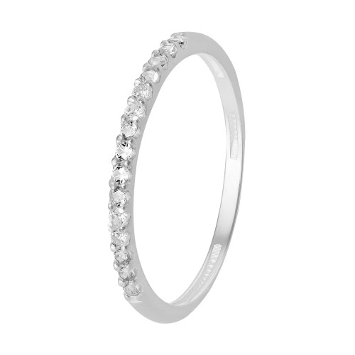 Anel de Prata Shine Aparador com Zircônias Brancas