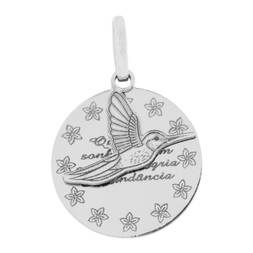 Pingente de Aço Beija Flor Coleção For Me 18mm