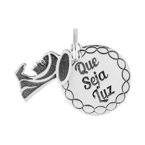 Pingente de Aço de Que seja Luz Coleção For Me 18mm