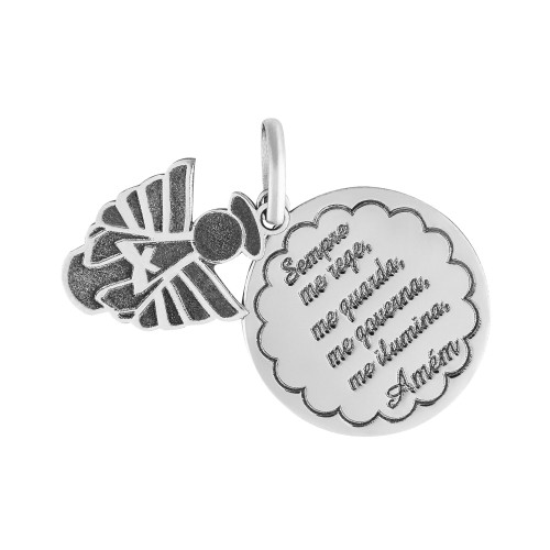 Pingente de Aço Santo Anjo Coleção For Me 18mm