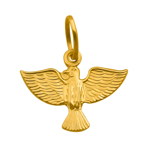 Pingente de Aço Mini Espírito Santo Gold IPG 10x6mm