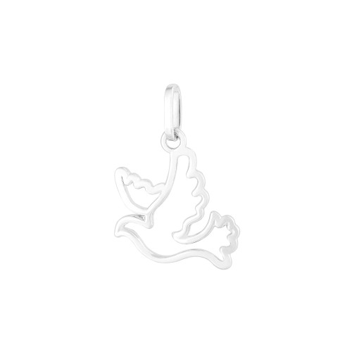 Colar de Prata Espírito Santo  10mm 45cm