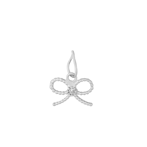 Pingente de Prata Laço Teen Charm com Zircônia 9.1x6.3mm