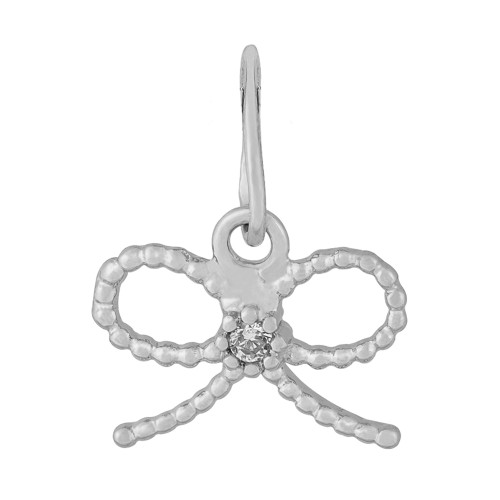 Colar de Prata Lacinho 9.1x6.3 45cm