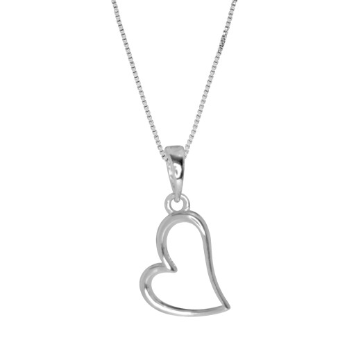 Colar de Prata Infinite Love 10x12mm 45cm