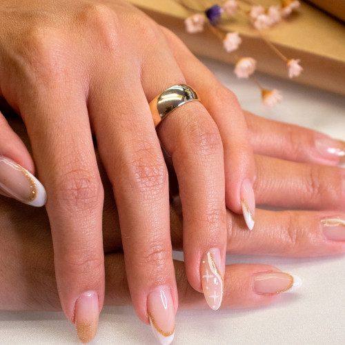 Aliança de Casamento Ouro 10K Tradicional Abaulada L7mm E1.38mm