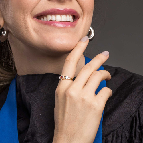 Anel de Formatura de Ouro 18k