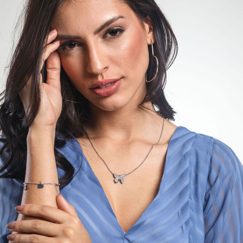 Pingente Aço Hit Borboleta 16.5mm