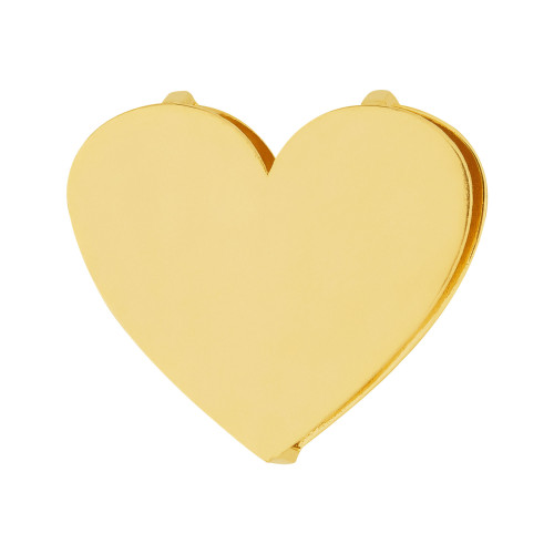 Pingente Aço Hit Coração 16.5mm Gold IPG