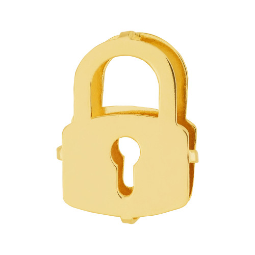 Pingente Aço Hit Cadeado 16.5mm Gold IPG