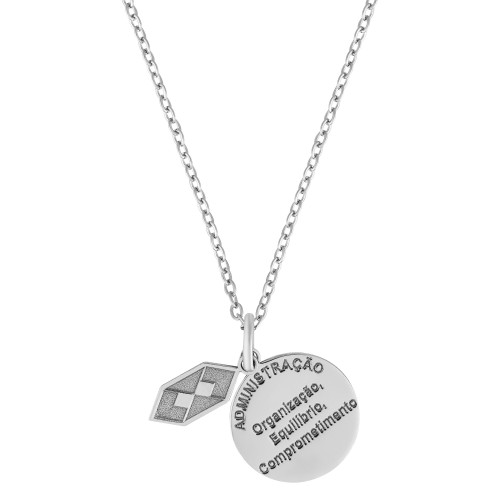 Colar de Aço da Profissão Administrador de Empresas 50cm