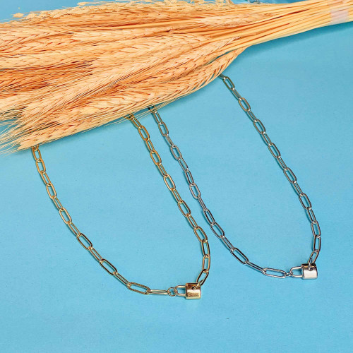 Colar de Aço Autêntico 41 a 46cm