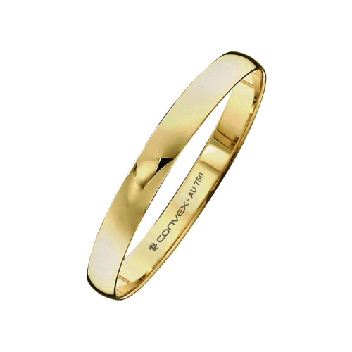 Aliança de Casamento Ouro 18K Tradicional Abaulada L2.8mm E0.6mm