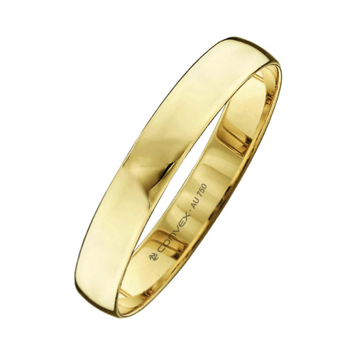 Aliança de Casamento Ouro 18K Tradicional Abaulada L3mm E0.5mm