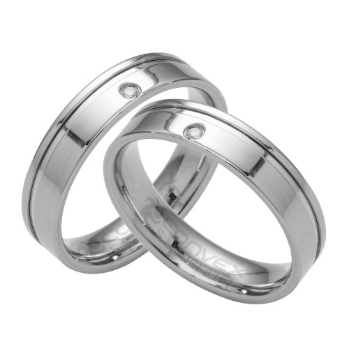 Aliança de Aço Plus Light com Zircônia 6mm