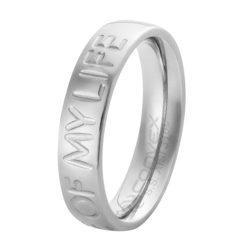 Aliança de Aço Love Of My Life 5mm