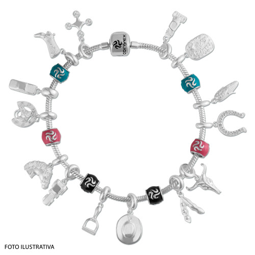 Berloque de Prata Soja Coleção Agro 12x0.8mm