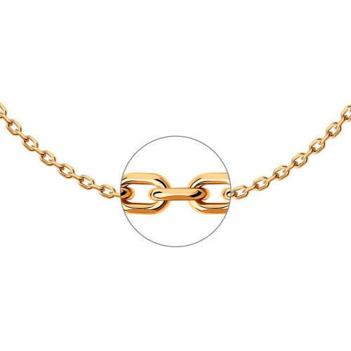 Corrente de Prata Carambola Laminada Revestida com Ouro 18K  1.20mm 45cm