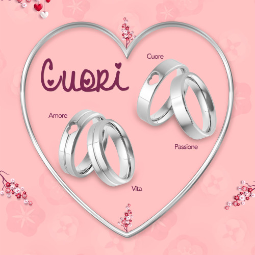 Aliança de Aço Cuore 5mm