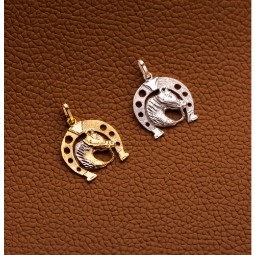 Pingente de Prata Country Cavalo 16.5x18